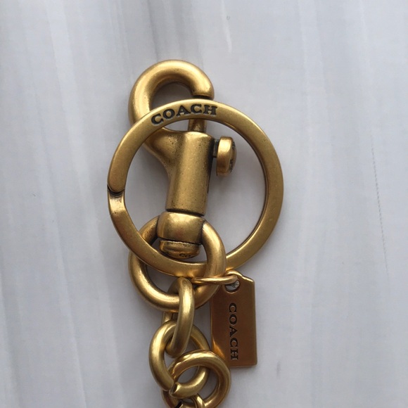 Coach Gold-Tone Cherry Key Charm with Red Glitter Cherries - Picture 2 of 4